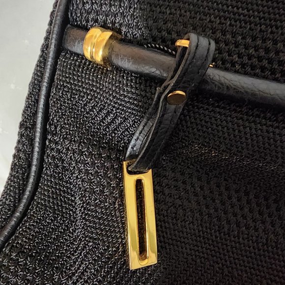 Like New, Vintage Black Fabric Shoulder Purse Bag - Picture 6 of 7